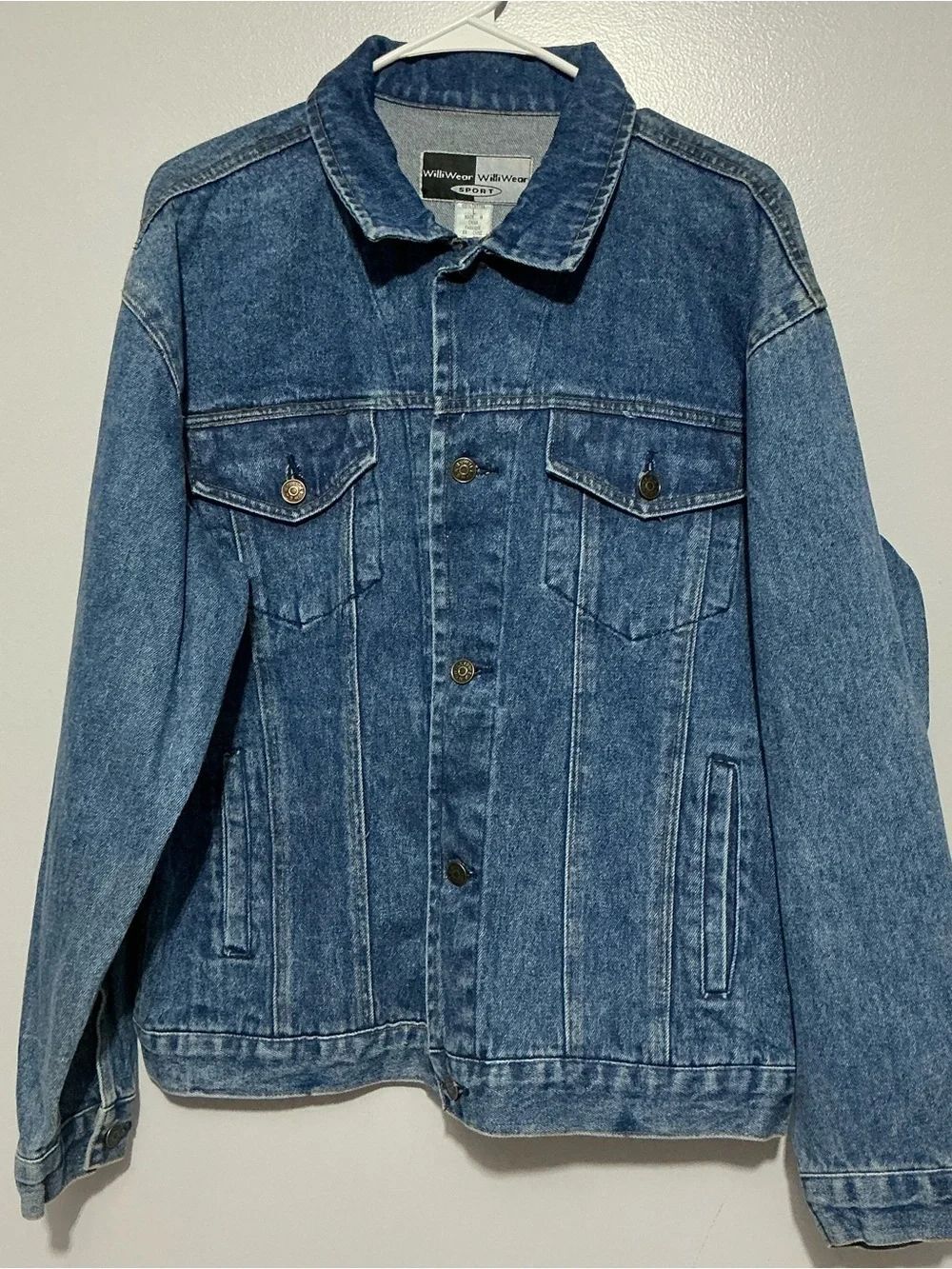 Williwear Classic Blue Denim Trucker Jacket size L